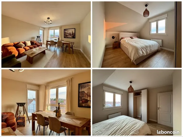 T2 lumineux de 51 m² avec balcon, garage et parking, à quelques minutes de Haguenau