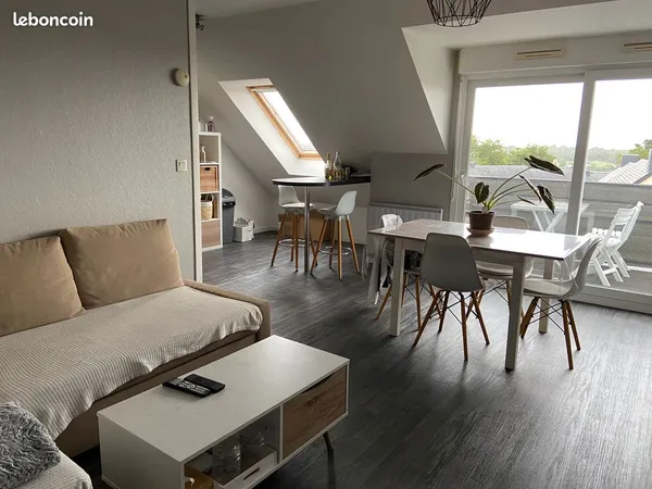 Appartement Meublé T3 avec balcon et garage - Bain‑de‑Bretagne, centre‑ville