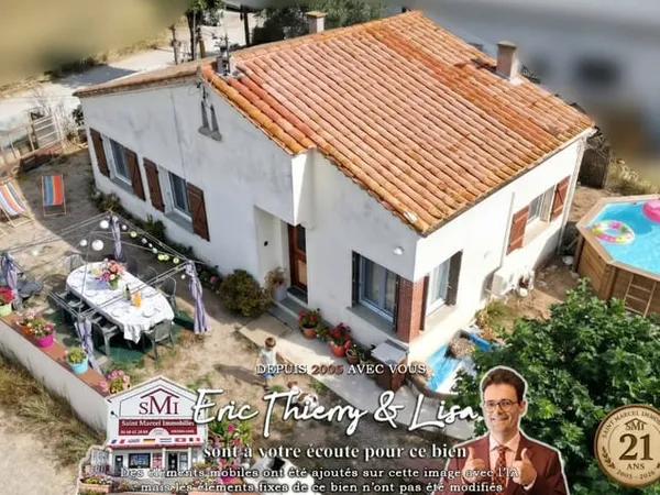 Maison de plain-pied 4 pièces & 4 faces (72,4 m2) -- 140 000
