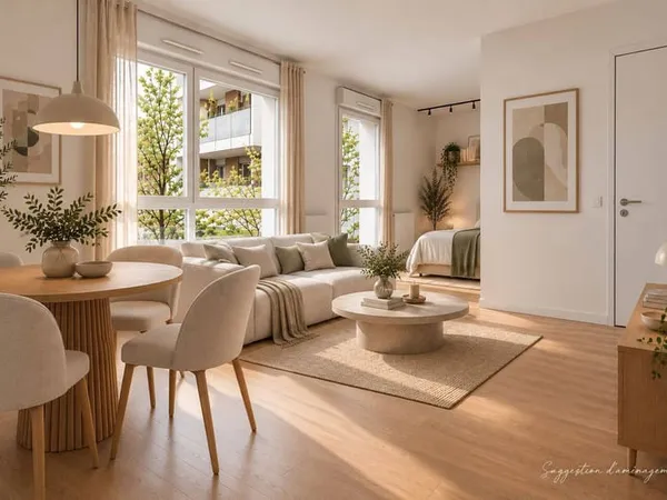 Appartement 2 pièces 38 m²