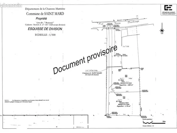 Terrain constructible hors lotissement
