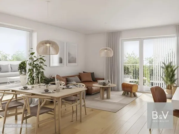 Appartement 2 pièces de 48 m² avec vue mer