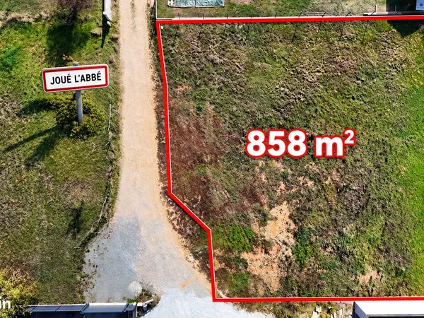 Terrain 860 m² Joué-l'Abbé