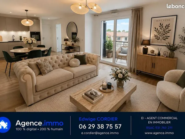 Appartement 3 pièces 58 m²