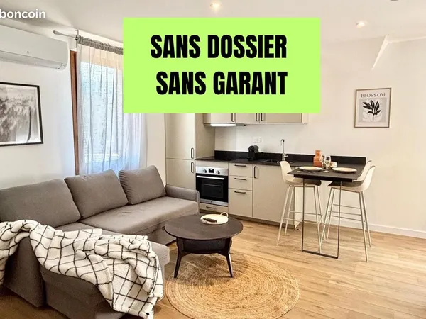 Joli T2 proche de la frontière - sans dossier sans garant