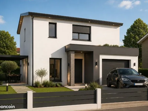 Maison neuve 5 pièces 120m2 sur terrain de 585m2