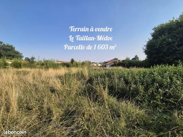 Terrain 1603 m² Le Taillan-Médoc