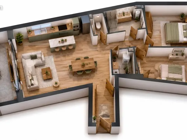 Appartement 3 pièces 69 m²