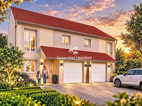 MAISON NEUVE 80 M² AVEC JARDIN, GARAGE ET PARKING À PROXIMITÉ IMMÉDIATE DU LUXEMBOURG ET DE LA BELGI