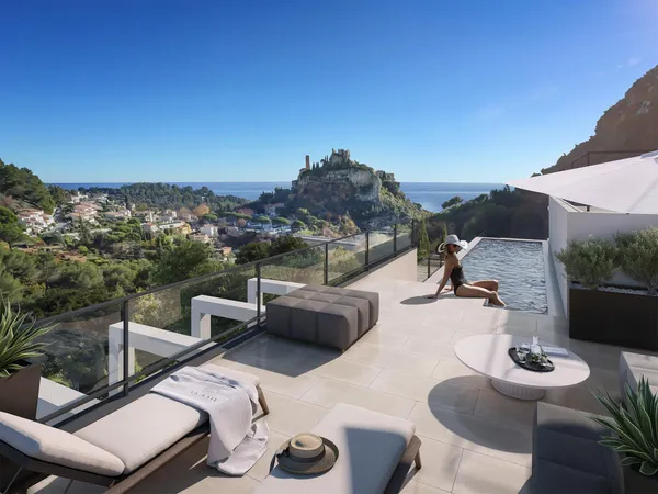 Appartement-Penthouse de 3 chambres avec vue sur la mer à Eze