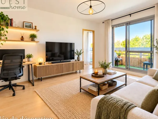 T3 lumineux avec balcon et vue