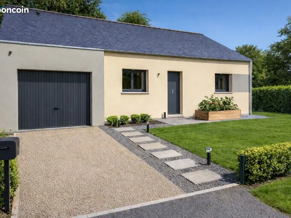 Maison plain-pied 3 chambres & garage