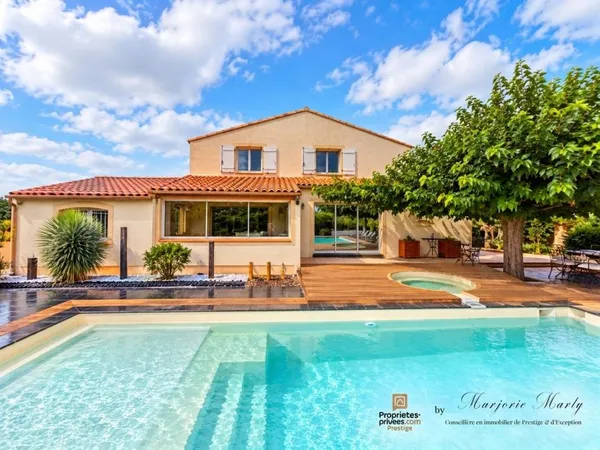 Vente Propriété 9 pièce(s) 230 m2 - Parcelle1450 m2 - Saint Marcel sur Aude (11120 )