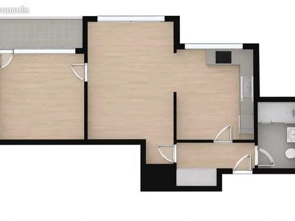 Appartement T2 à louer sur Thonon les Bains
