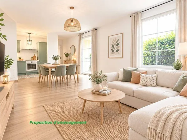 Appartement 2 pièces 49 m²