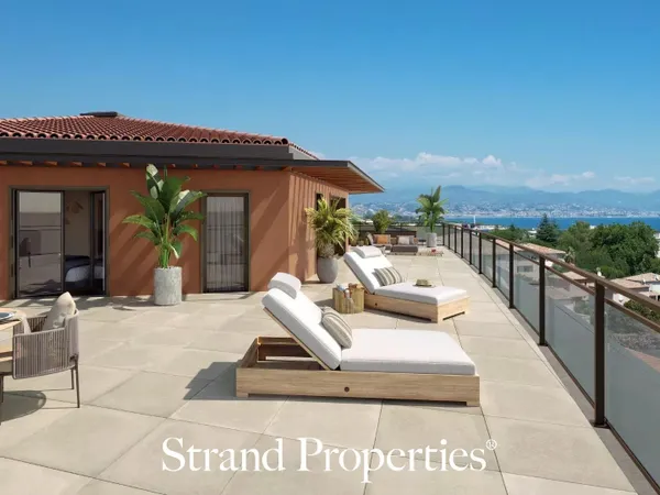 ANTIBES : Appartements neufs dans résidence avec piscine et vue mer