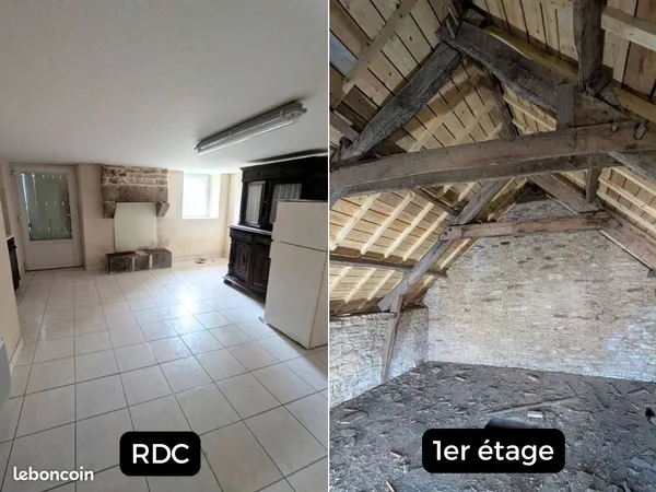 Maisonnette à rénover avec jardinet