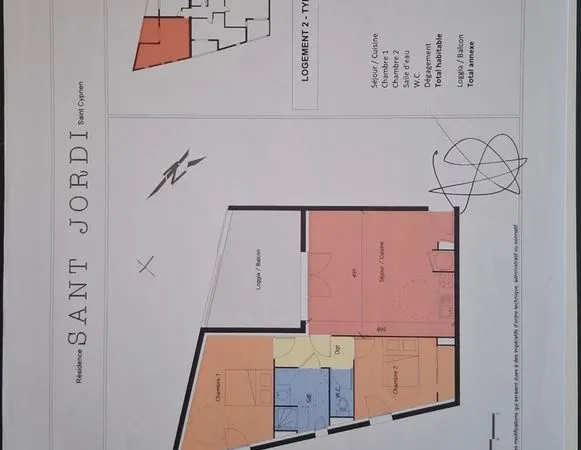 Appartement a vendre de type 3