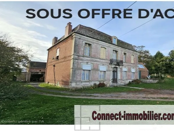 MAISON DE MAITRE AVEC HANGAR, DEPENDANCES ET JARDIN