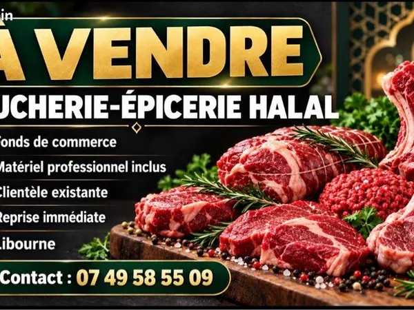 Fond de commerce boucherie-épicerie halal