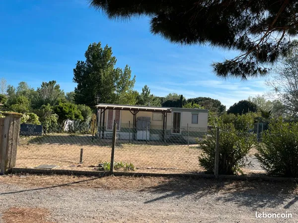 Terrain de loisirs + mobilhome Vias plage