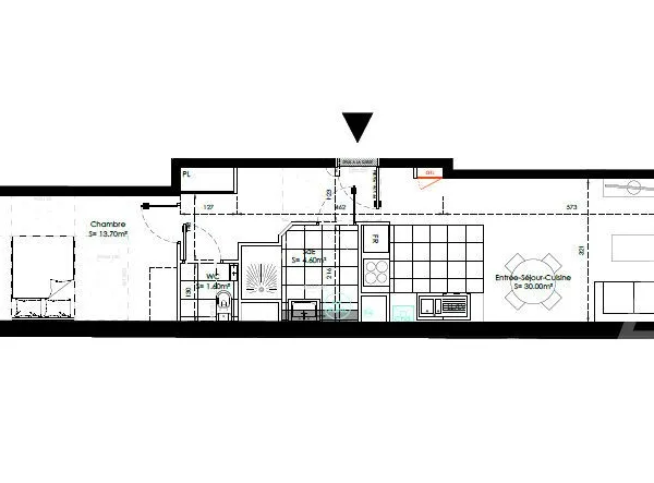 Appartement 2 pièces 50 m²