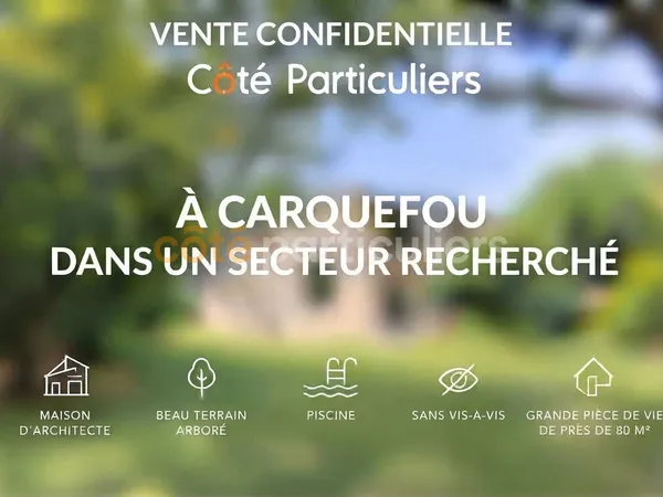 MAISON D'ARCHITECTE CARQUEFOU -- PISCINE -- JARDIN -- DOUBLE GARAGE --