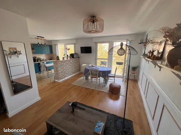 Appartement très lumineux de 65 m² avec vue sur la Sarthe + garage fermé + cave - Centre-ville du Ma