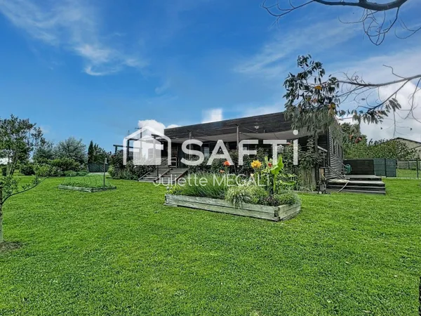 Maison contemporaine ossature bois - Cadre naturel privilégié