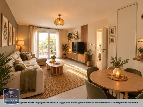 Appartement 2 pièces 43 m²