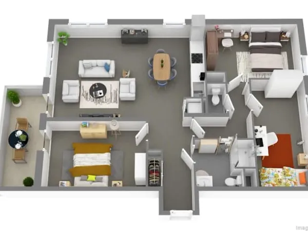 Appartement 4 pièces 85 m²