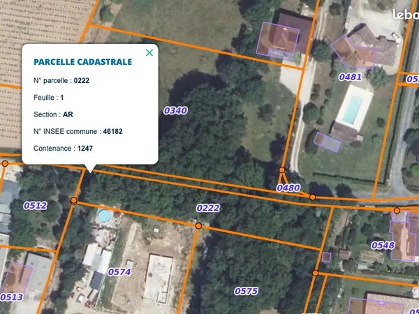 Terrain 1247m² - Luzech (46) - vallée du Lot