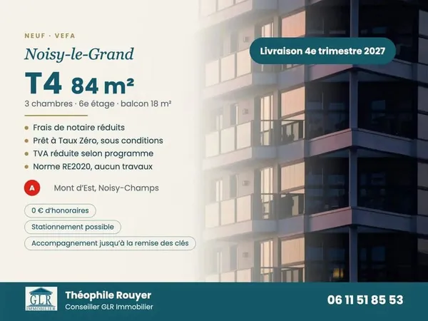 Appartement 4 pièces 84 m²