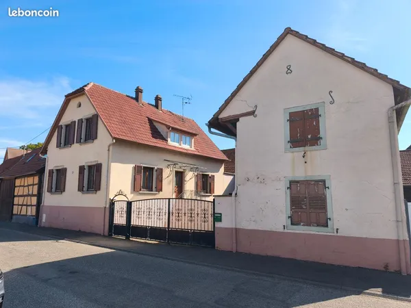 Innenheim - Maison de 1952 avec grange et hangar, fort potentiel
