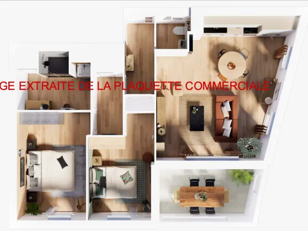 Appartement 3 pièces 68 m²