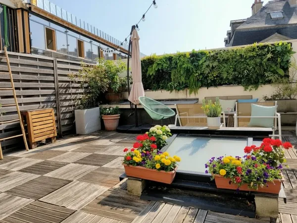 Vends appartement d'architecte avec grande terrasse
