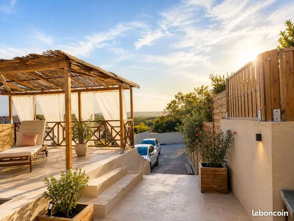 Villa contemporaine avec piscine et vue dégagée - Sainte-Anastasie-sur-Issole