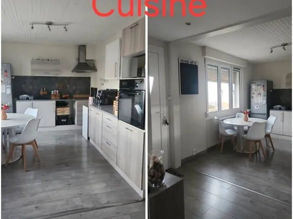 Appartement de 80M2 dans une maison avec jardin privatif.