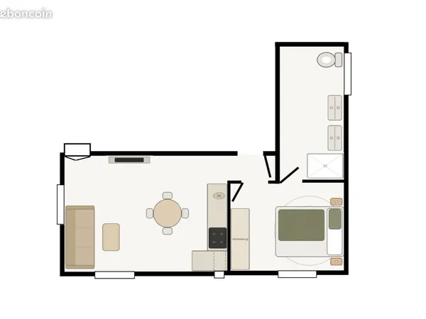Appartement 2 pièces 34 m²