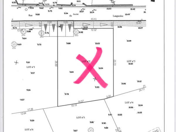 Terrain constructible viabilisée