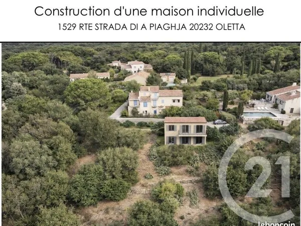 Terrain 890 m² Oletta