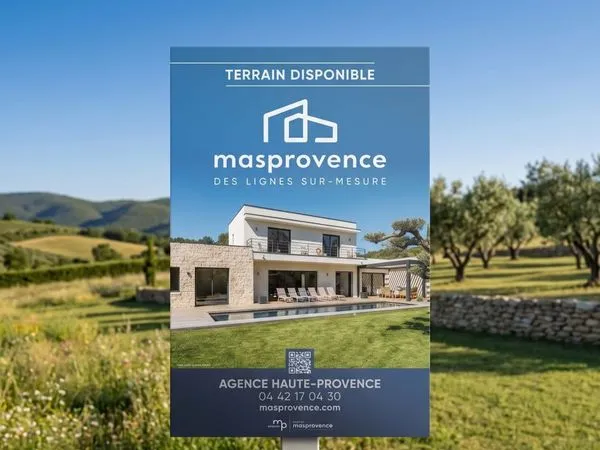 Terrain à bâtir de 693 m² à AUBIGNOSC (04)
