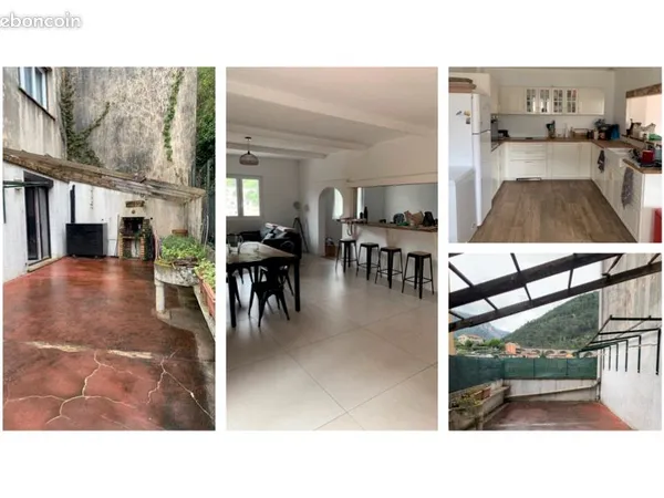 Appartement 4 pièces 140 m² + terrasse 50 m² - DPE A - L'Escarène