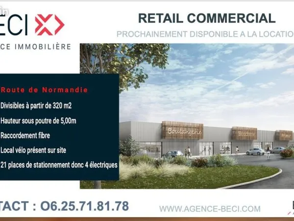 Local commercial 319 m² Salouël