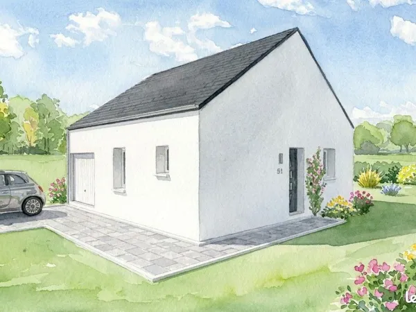 Projet de construction d'une maison 48 m² avec terrain à PIPRIAC (35)