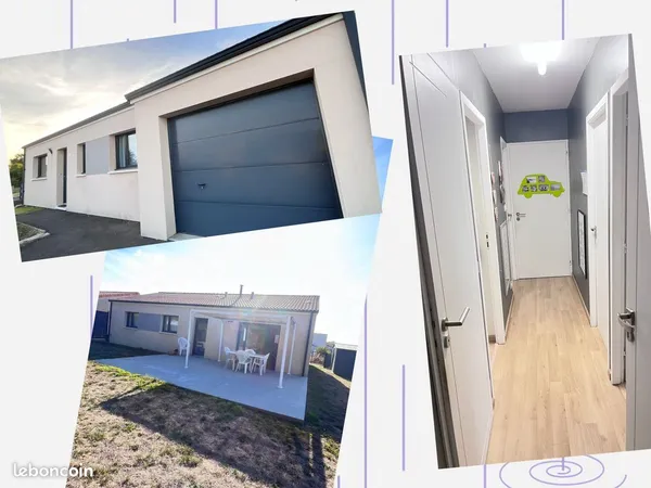 Maison de plain-pied 90 m² - 3 chambres - Saint-Macaire-En-Mauges