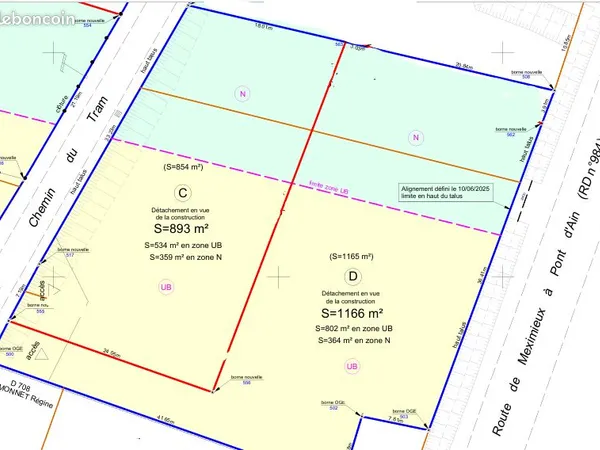 Vente de 2 terrains constructibles - Voie du Tram - Châtillon-la-Palud (01320)