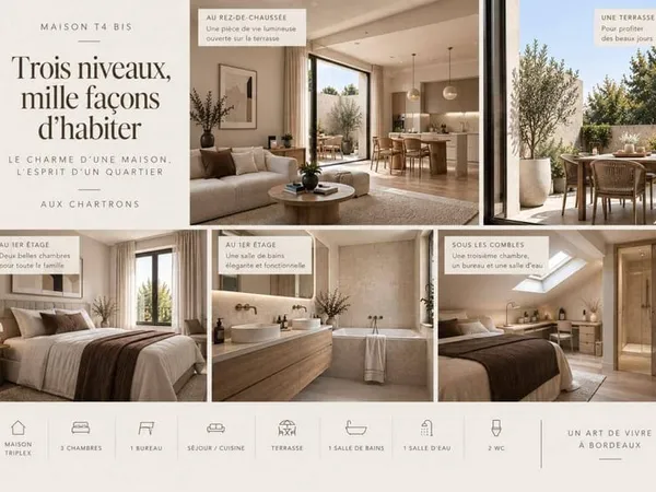 Maison de ville 4 pièces 97 m²