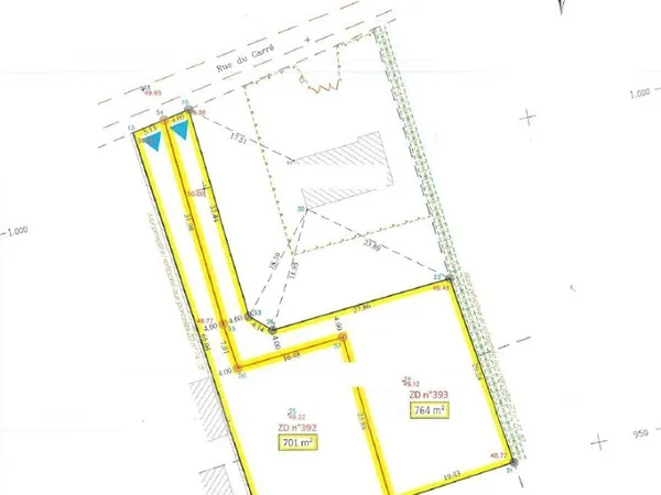 Terrain 764 m²