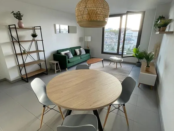 T3 meublé 68 m² - Gare de Tours - DPE A - Parking